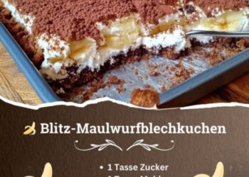 Blitz-Maulwurfblechkuchen – Schnell & super lecker!