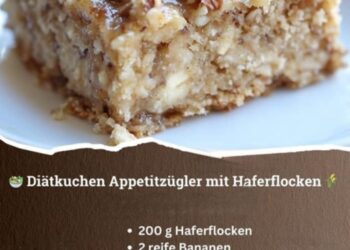 Diätkuchen Appetitzügler mit Haferflocken