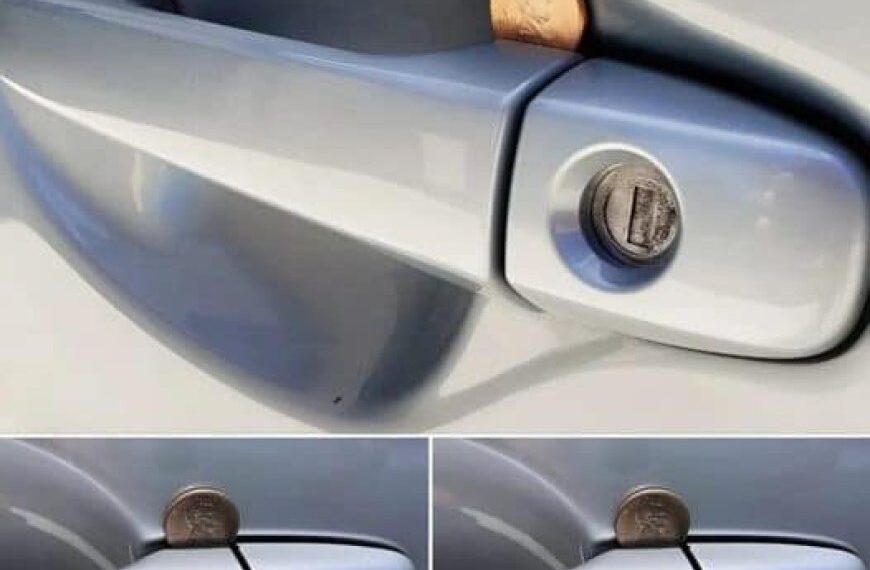 Am Morgen parkte ich mein Auto auf dem Parkplatz: Als ich zurückkam, bemerkte ich