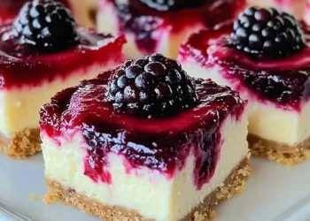 Beeren-Wirbel Käsekuchen-Häppchen