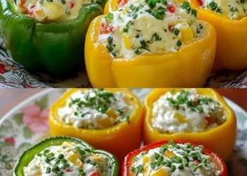 Gefüllte Paprika, schnell und leicht zu machen