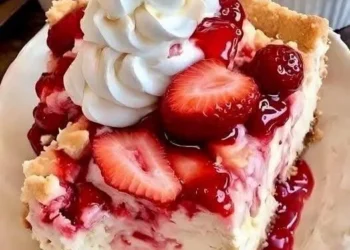 Käsekuchen ohne Backen mit 600 g Erdbeeren