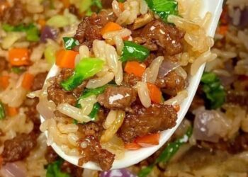 Reis Hackfleisch Pfanne mit Paprika in 15 Minuten gemacht!