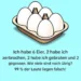 Wie viele Eier sind übrig?