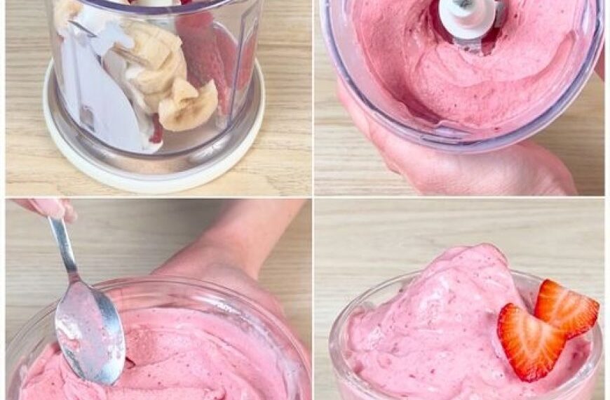 Erdbeercreme mit Sekundenschnelle zubereitung nur 3 Zutaten