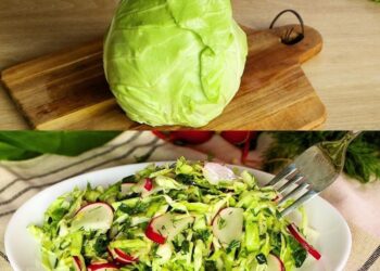 Knackiger Vitaminsalat, der beim Bauchfettabbau hilft