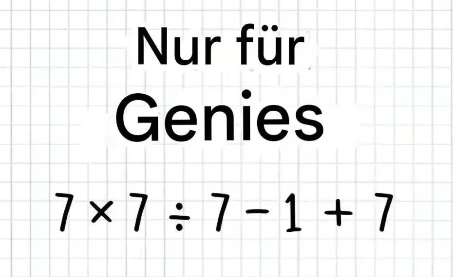 Nur Genies können dieses mathematische Rätsel in 10 Sekunden lösen