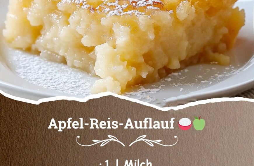 Sooo lecker glaubt mir, Apfel-Reis-Auflauf von dem man nicht genug haben kann!