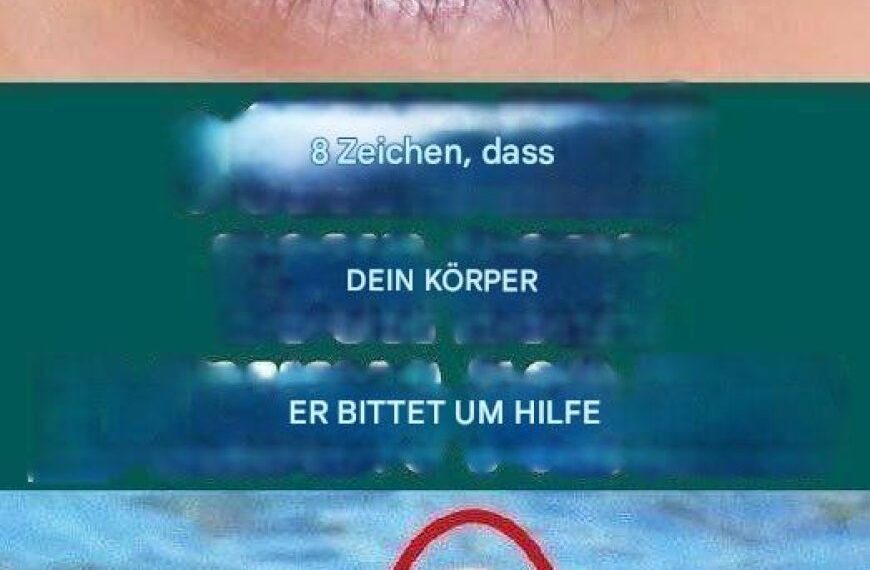 8 Anzeichen dafür, dass Ihr Körper nach Hilfe schreit