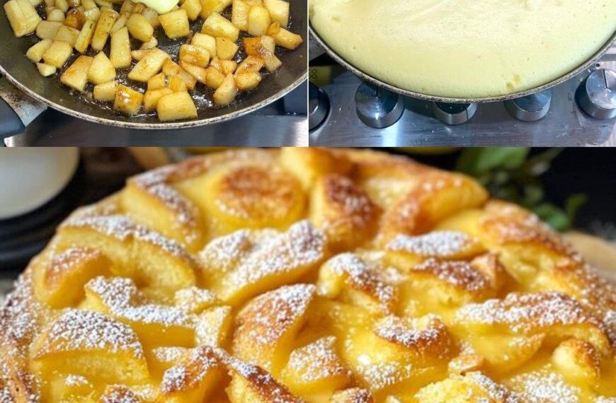 Apfelkuchen mit nur 3 Äpfel und in 10 Minuten, macht mich verrückt