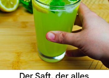 Der Saft, der alles schmilzt, was Sie im Laufe des Tages gegessen haben!
