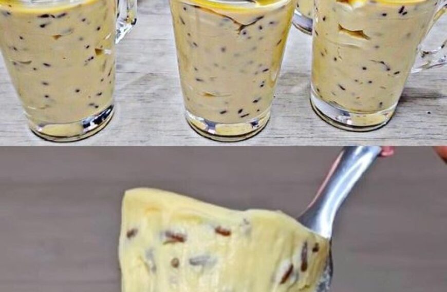 Einfaches cremiges Dessert: Einfach im Mixer zubereiten