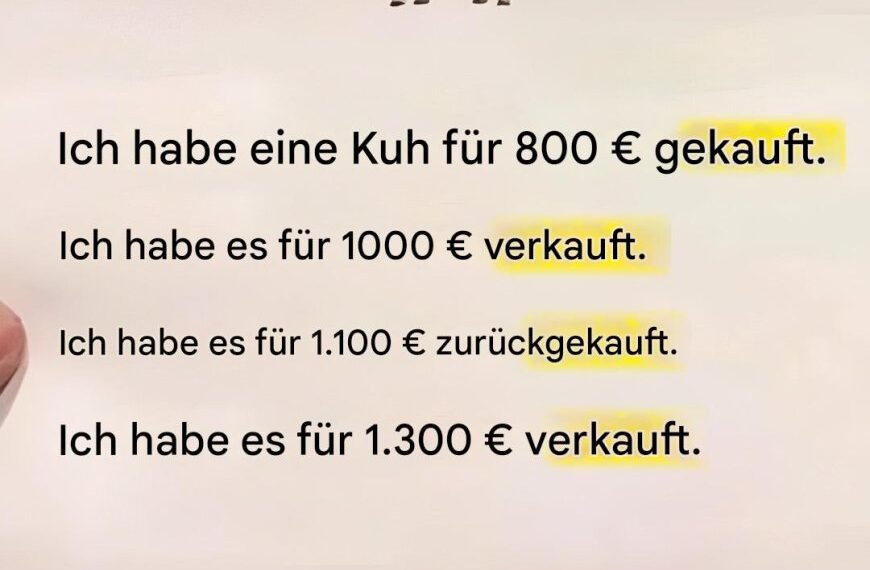 Mathematisches Kuhrätsel: Kannst du es lösen?