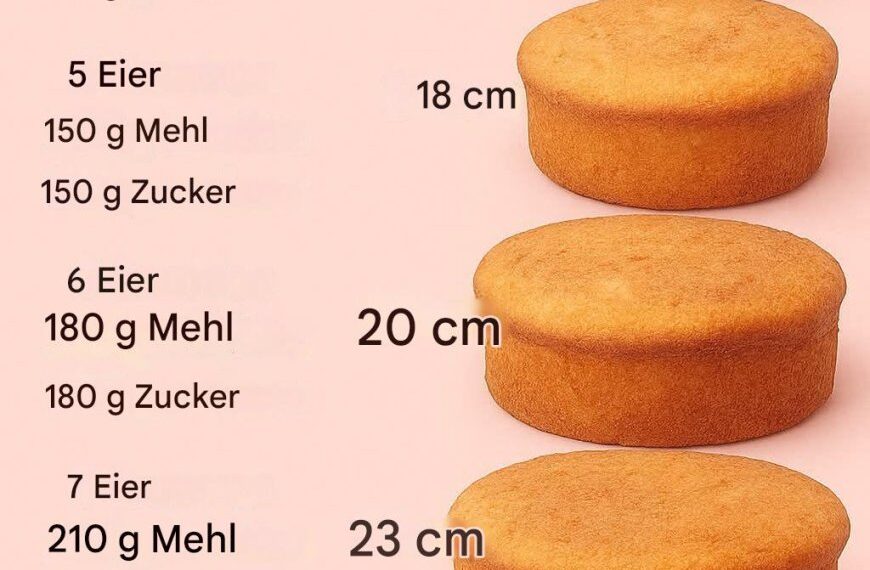 Perfekter selbstgemachter Biskuitkuchen (ohne Backpulver)