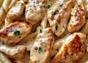 Cremiges Parmesan-Hähnchen mit Penne