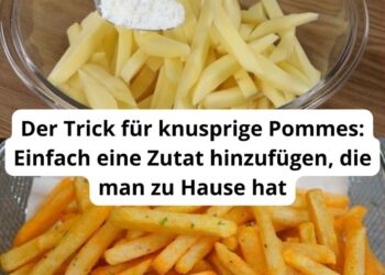 Der Trick für knusprige Pommes: Einfach eine Zutat hinzufügen, die man zu Hause hat