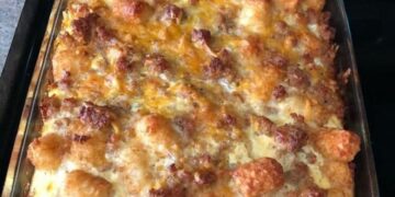 Frühstücksauflauf mit Tater Tots