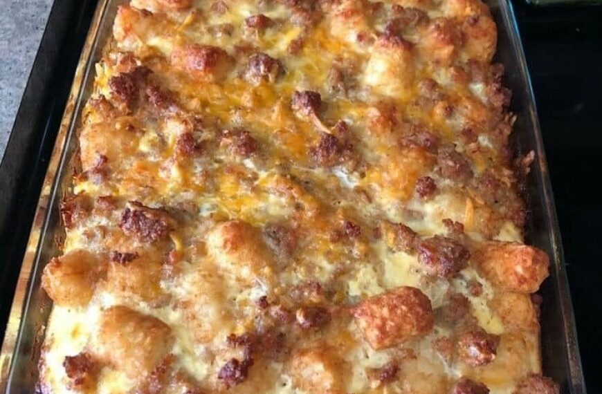 Frühstücksauflauf mit Tater Tots
