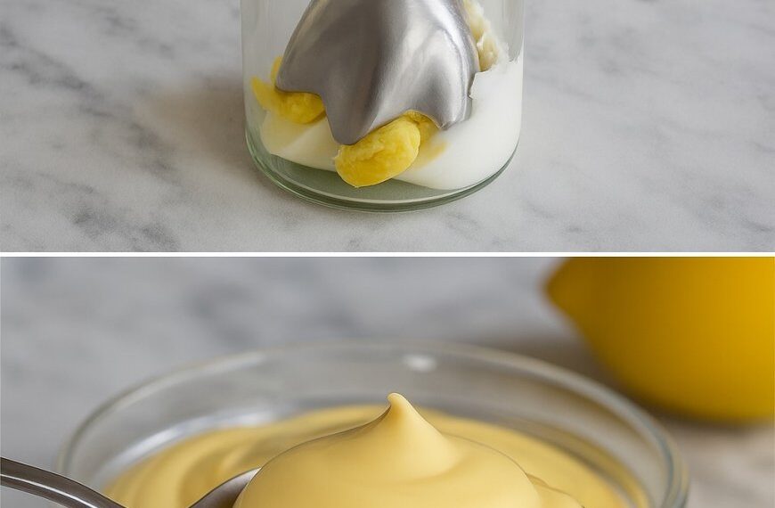Joghurtmayonnaise, keine rohen Eier, kein Öl: Entdecken Sie meinen Trick, er hat weniger als 20 Kalorien und ist in 5 Minuten zubereitet
