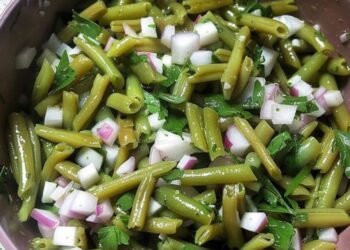 Leichter Grüner Bohnensalat für den Sommer