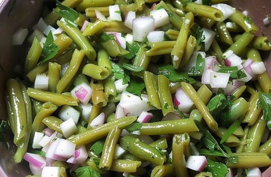 Leichter Grüner Bohnensalat für den Sommer