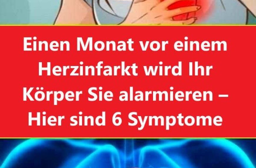 Unmittelbar vor einem Infarto – Du warst alarmiert – Es sind 6 Monate vergangen