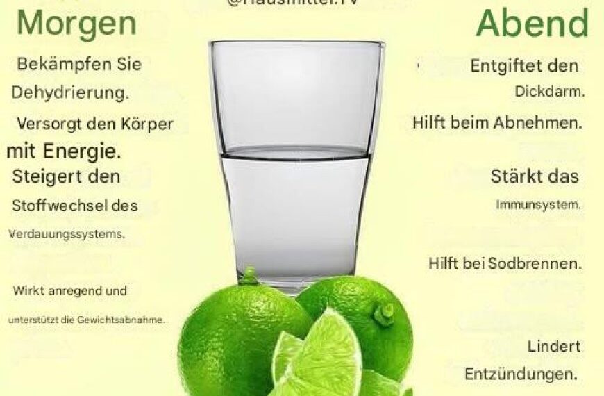 Zitronenwasser: Eine einfache Gewohnheit, die Ihre Gesundheit morgens und abends verändert