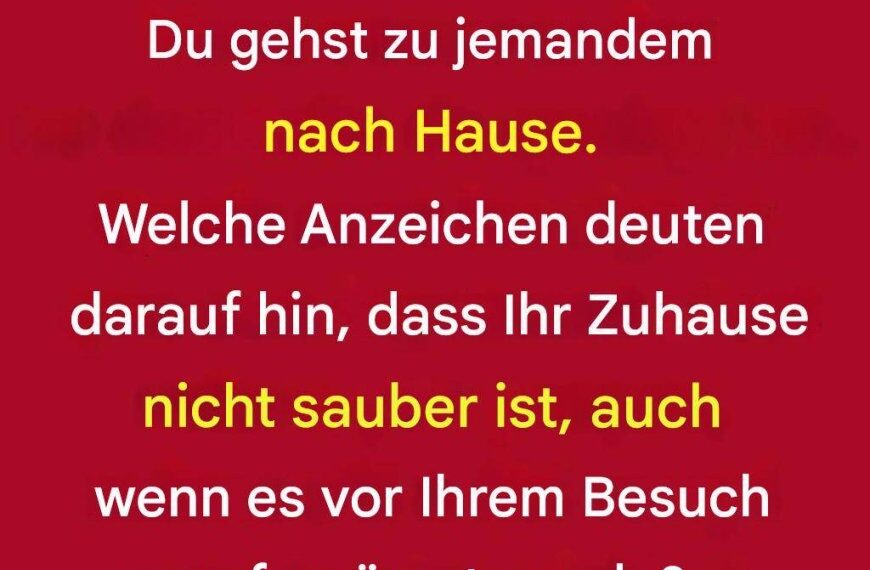 8 offensichtliche Anzeichen dafür, dass eine Person ihr Zuhause nicht put