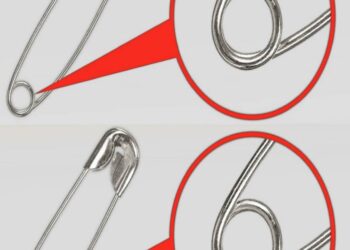 Die meisten Menschen wissen nicht, wozu das kleine Loch in einer Sicherheitsnadel dient