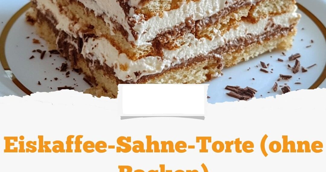 Eiskaffee-Sahne-Torte (ohne Backen)☕🍰