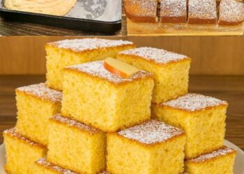 Nur 2 Äpfel mixen und schon hast du den fluffigsten Apfelkuchen der Welt