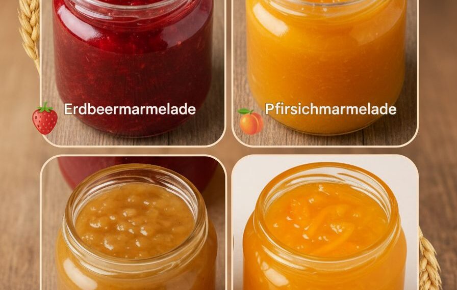4 Rezepte für hausgemachte Marmelade – Traditionelle deutsche Küche mit gesunden Alternativen