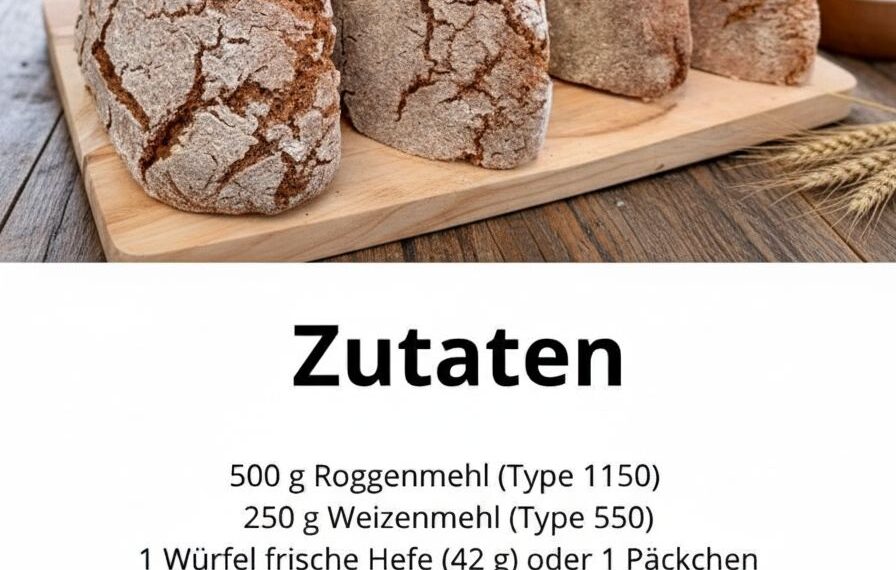 Deutsches Roggenbrot – klassisch, kräftig & aromatisch
