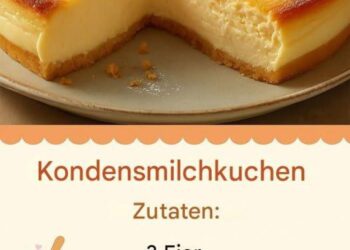 Einfaches Rezept für Kondensmilchkuchen
