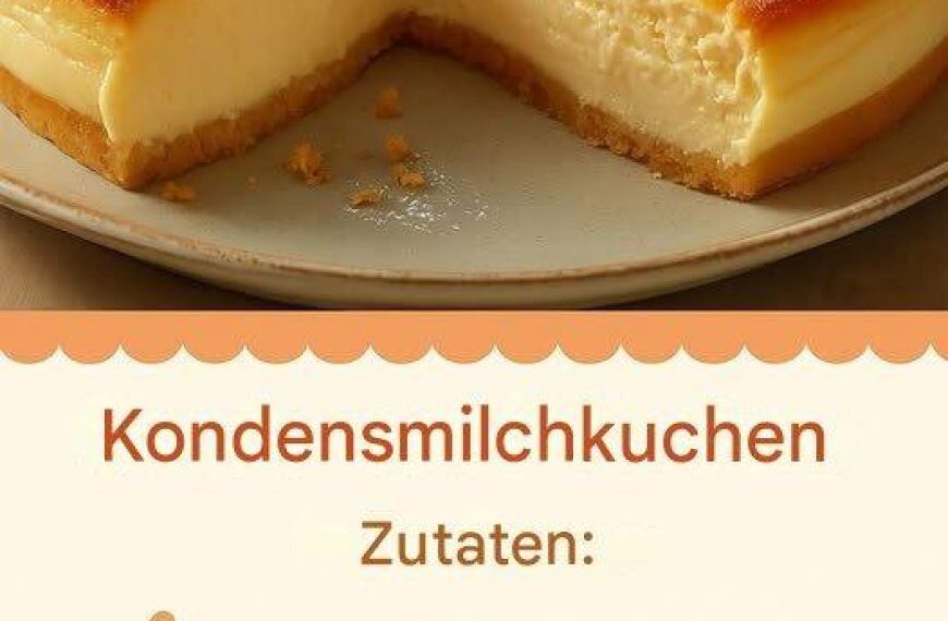 Einfaches Rezept für Kondensmilchkuchen