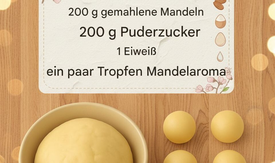 Hausgemachtes Marzipan – das süße Highlight für Winter und mehr