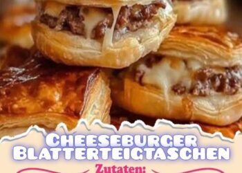 Cheeseburger-Blätterteigtaschen – superschnell und unglaublich lecker