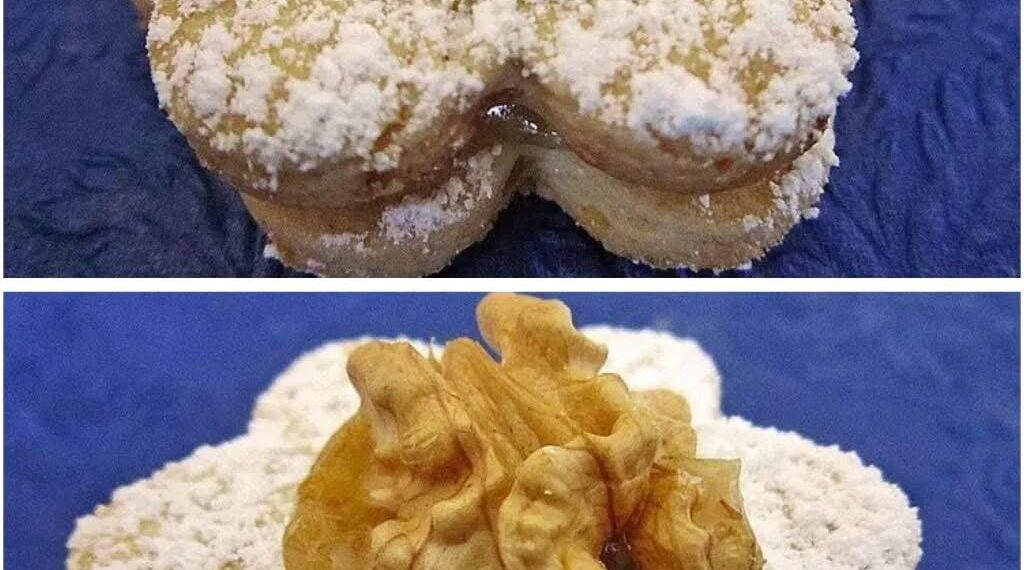 Gefüllte Walnussplätzchen