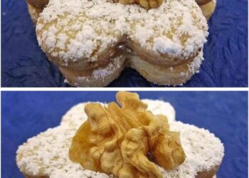 Gefüllte Walnussplätzchen