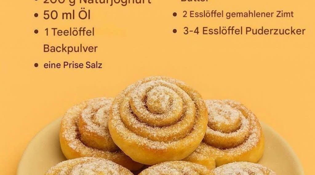 Zimtschnecken aus Joghurtteig