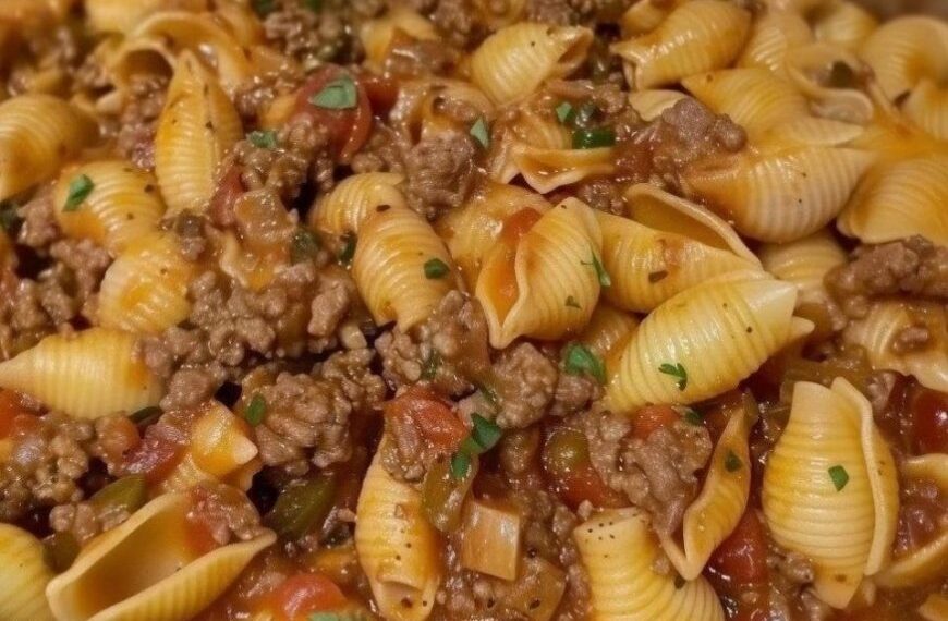 Rezept für Muschelnudeln mit Hackfleisch