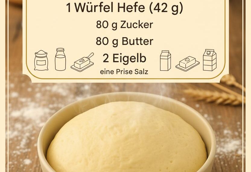 Universeller Hefeteig – das Grundrezept für viele Leckereien