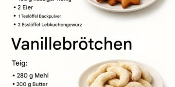 Honig-Lebkuchen-Vanille-Schnecken