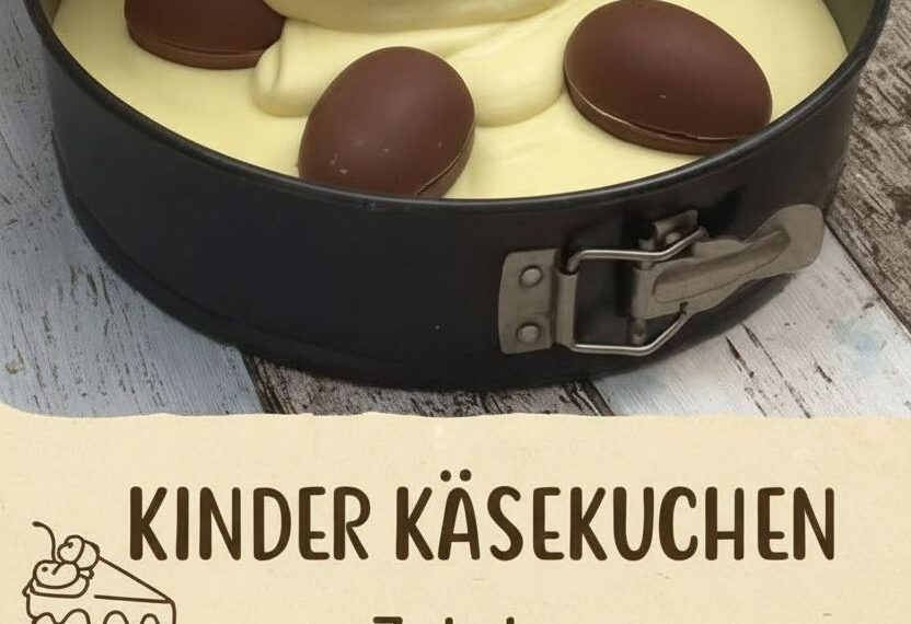 Kinder Käsekuchen – Cremiger Schoko-Quarkkuchen mit Butterkeksboden | Einfaches deutsches Lieblingsrezept