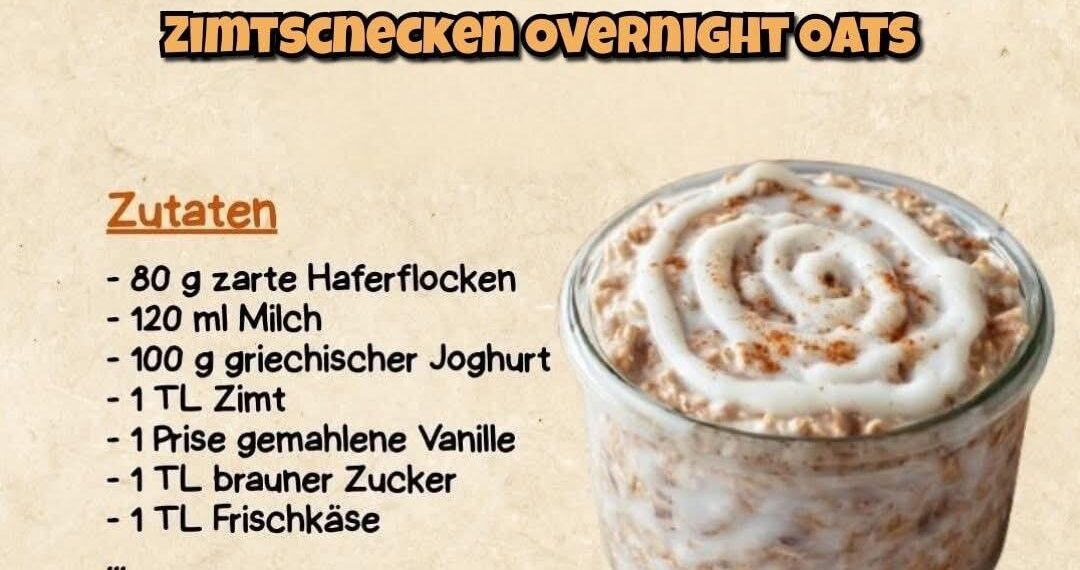 Zimtschnecken Overnight Oats