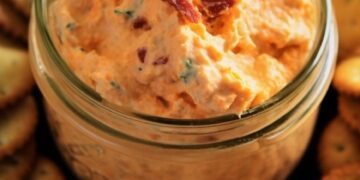 Cremiger Käse-Dip mit gerösteter Paprika – Der Star jeder Party