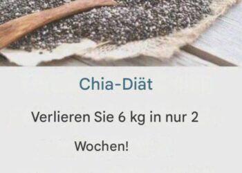 Die Chia-Diät, mit der Sie in nur 2 Wochen 6 kg abnehmen