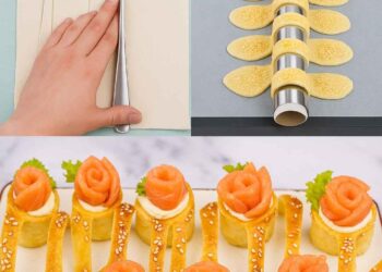 Diese Blätterteig-Löffel mit Frischkäse und Räucherlachs sind so gut, die Leute stehen Schlange