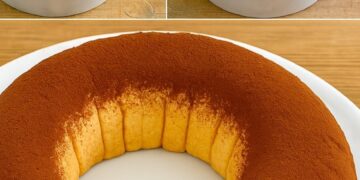 Hier ist mein kalter Löffelbiskuitkuchen. Köstlich, frisch und super einfach zuzubereiten