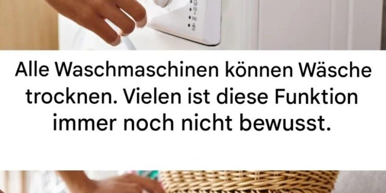 Wussten Sie, dass Ihre Waschmaschine auch Ihre Wäsche trocknen kann?